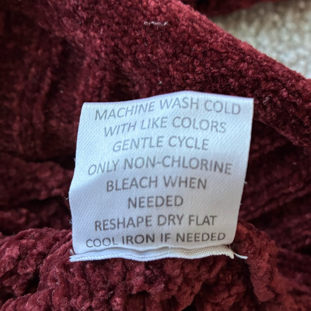 Altar’d State Burgundy Cable Knit Sweater | Size Small - Picture 6 of 13